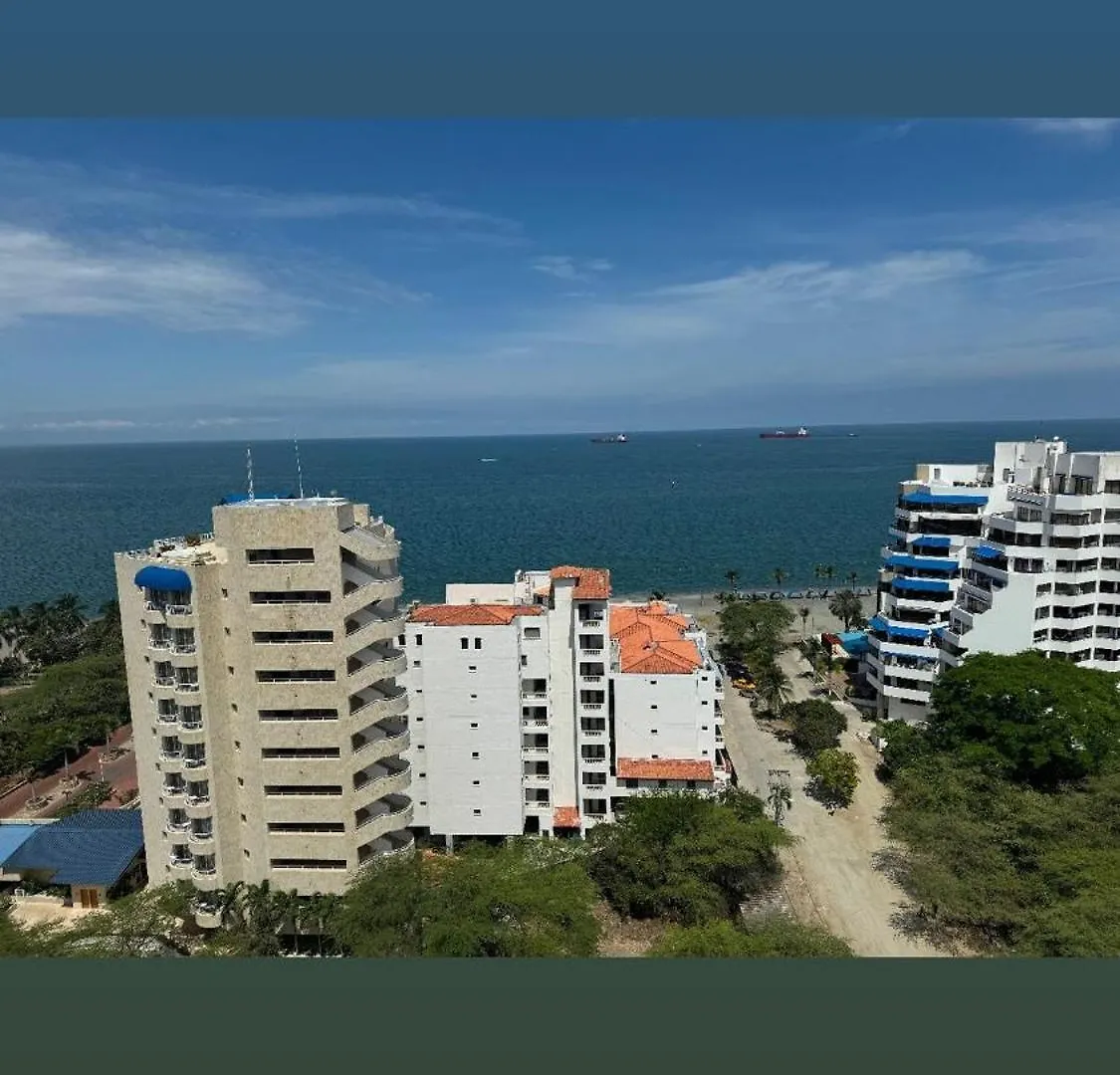 Daire Suite Con Lujoso Jacuzzi, Piso 14 Y Vista Al Mar Santa Marta Kolombiya