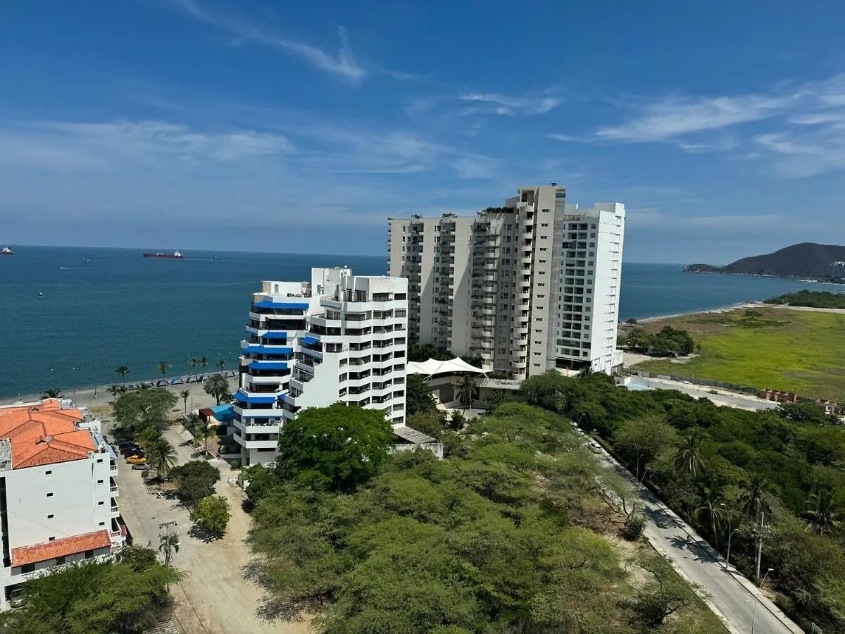 Suite Con Lujoso Jacuzzi, Piso 14 Y Vista Al Mar Santa Marta  0*, Santa Marta (Magdalena) Colombia