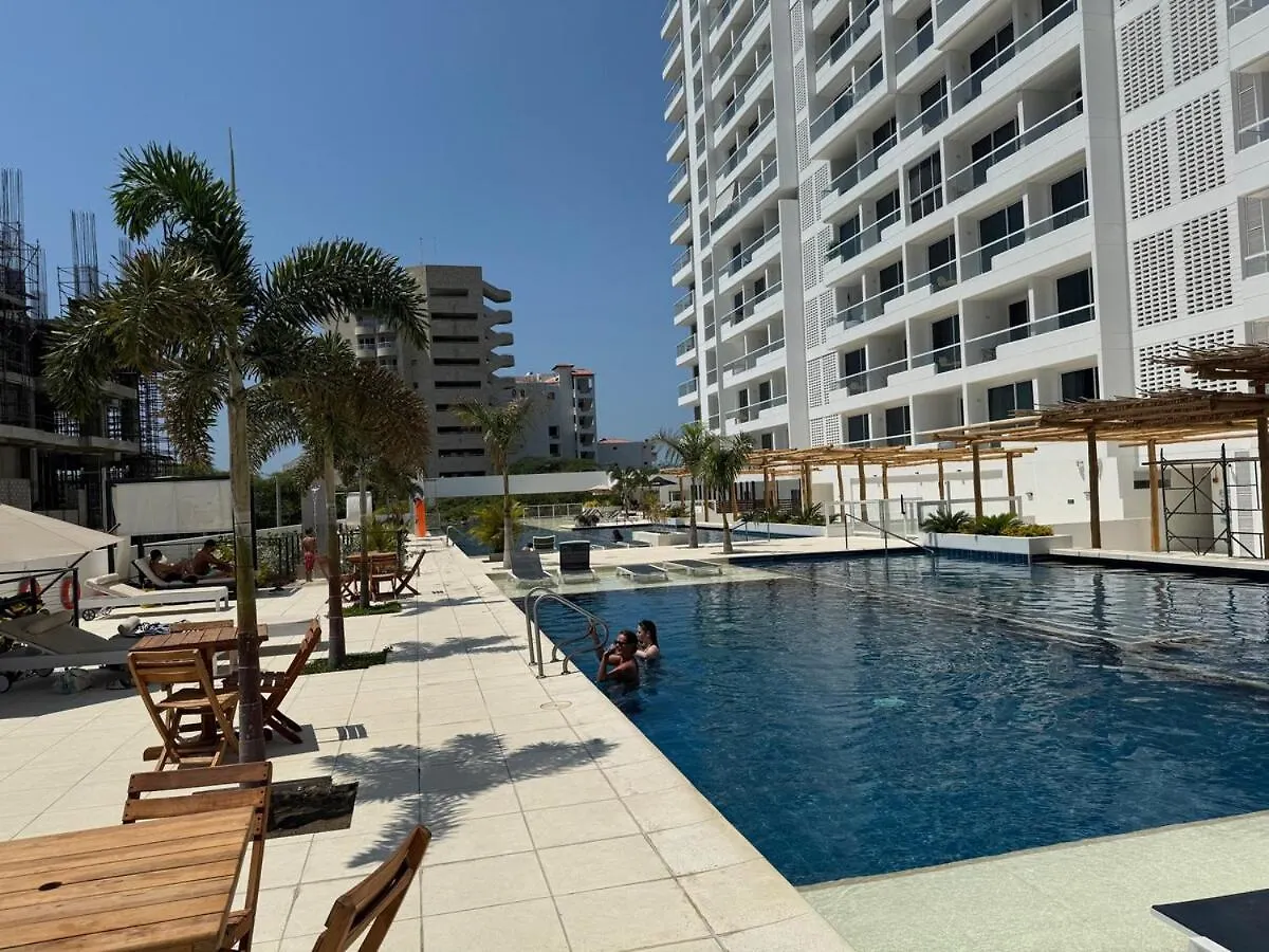 Suite Con Lujoso Jacuzzi, Piso 14 Y Vista Al Mar Santa Marta  Apartment