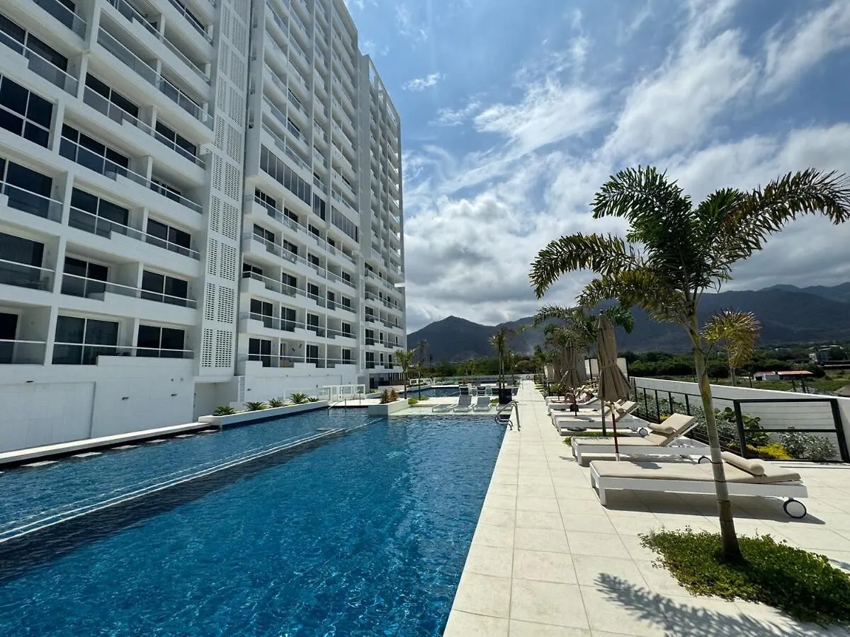 Suite Con Lujoso Jacuzzi, Piso 14 Y Vista Al Mar Santa Marta  Colombia