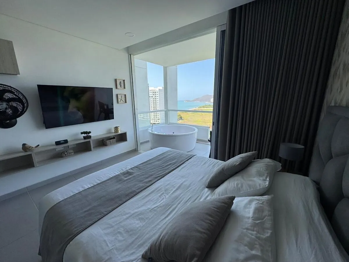 Suite Con Lujoso Jacuzzi, Piso 14 Y Vista Al Mar Santa Marta